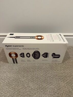 Dyson Supersonic Hair Dryer - White with Copper Accents